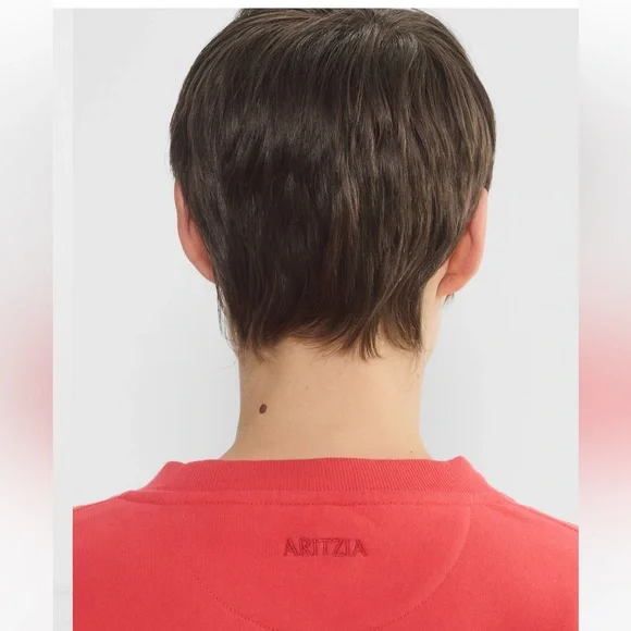 Aritzia Cozy Sweatfleece New Mega Crew, Cherry Red, Small - Picture 9 of 13